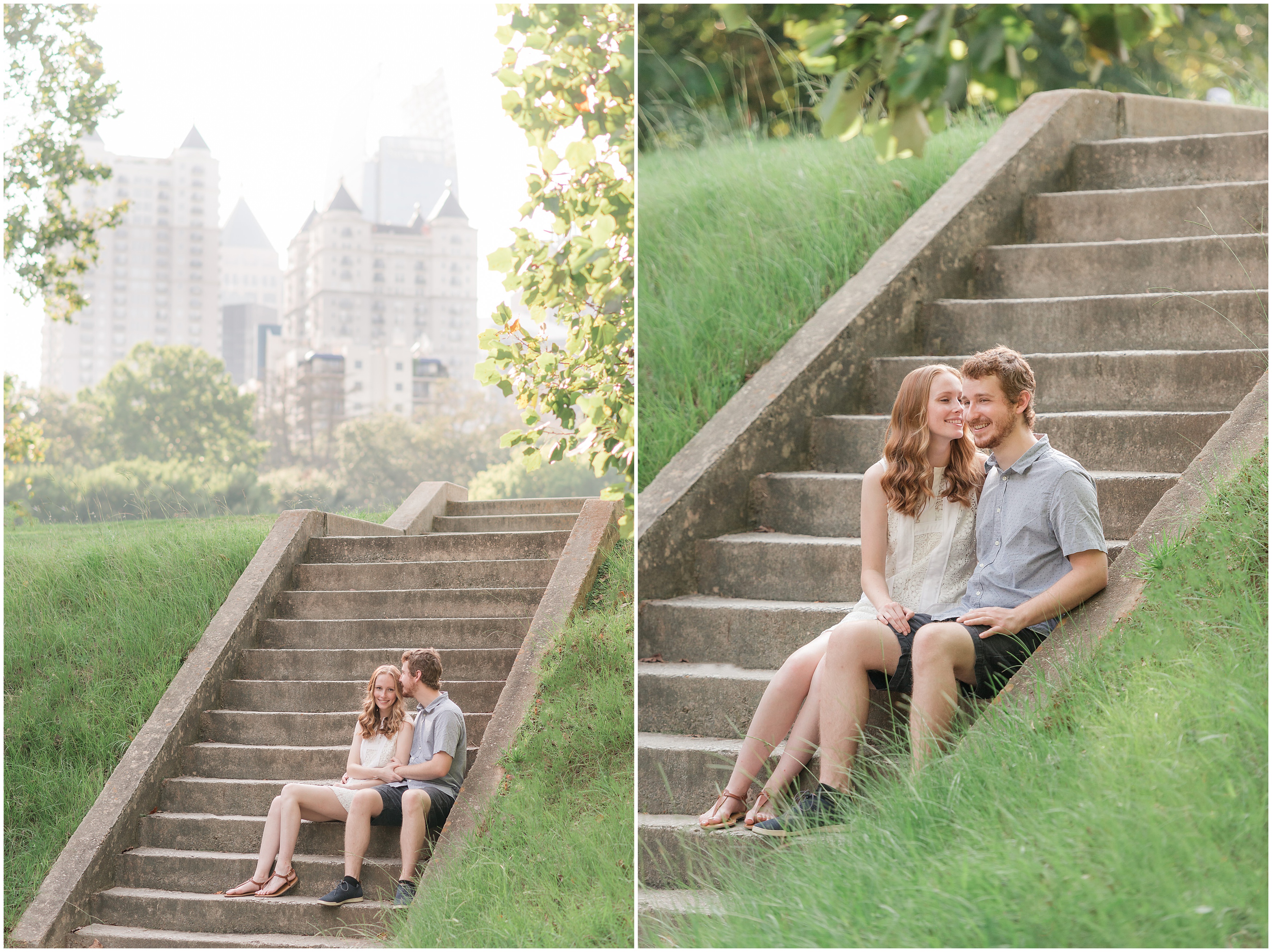Engagement photography in Piedmont Park Atlanta